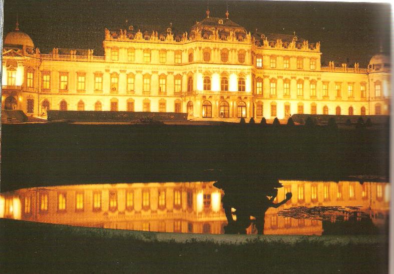 Il Belvedere superiore- veduta notturna- Vienna